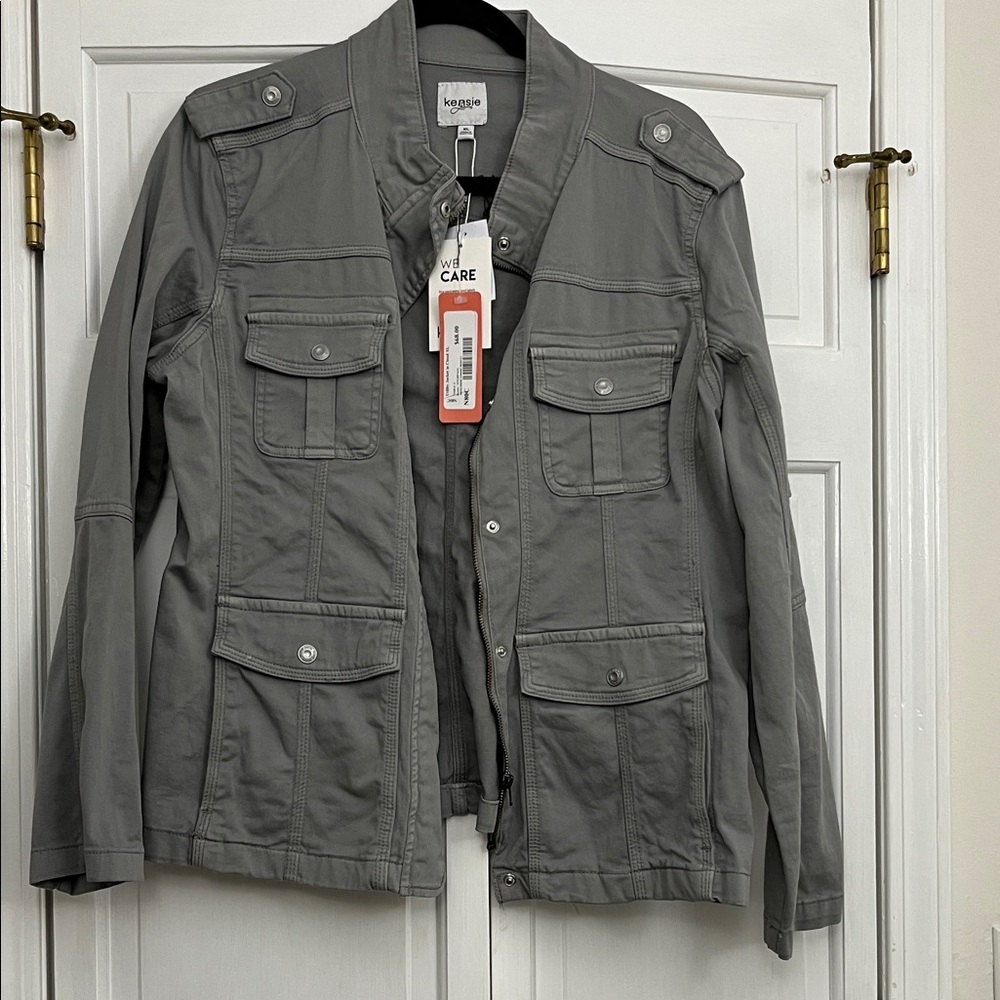 Kensie Women's Gray Jean Jacket